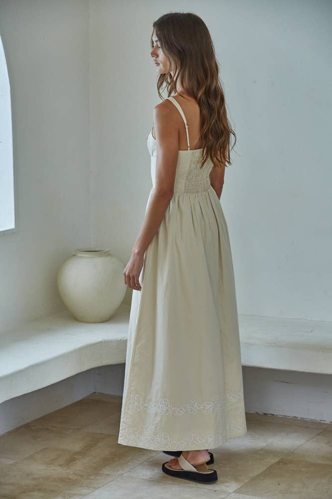 By Together Woven Cotton Maxi Dress