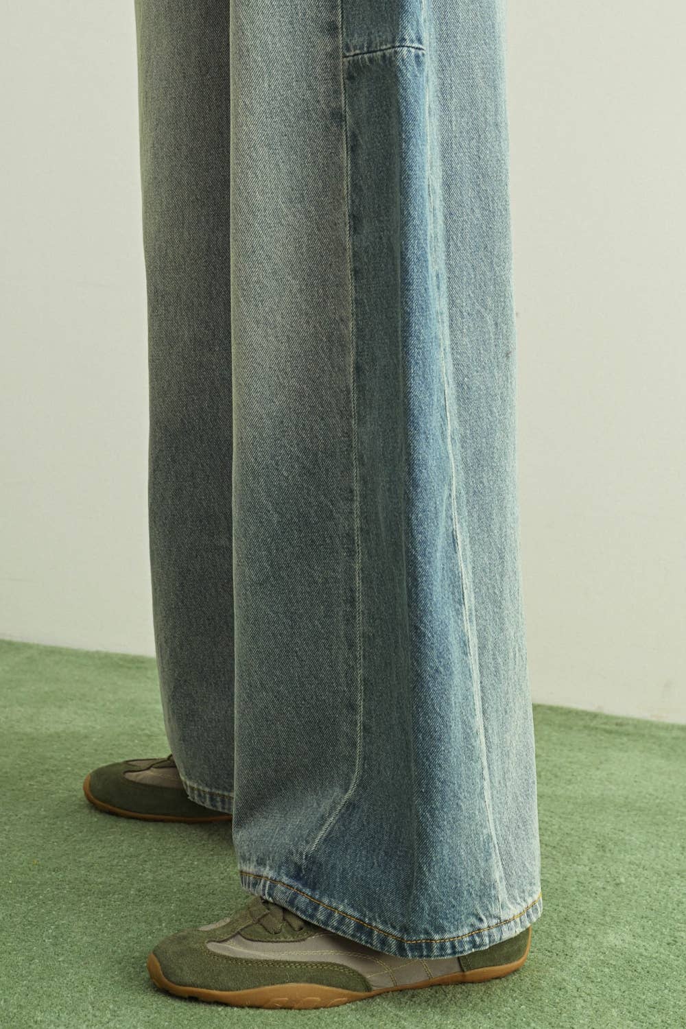 Miou Muse Mixed Denim Pant