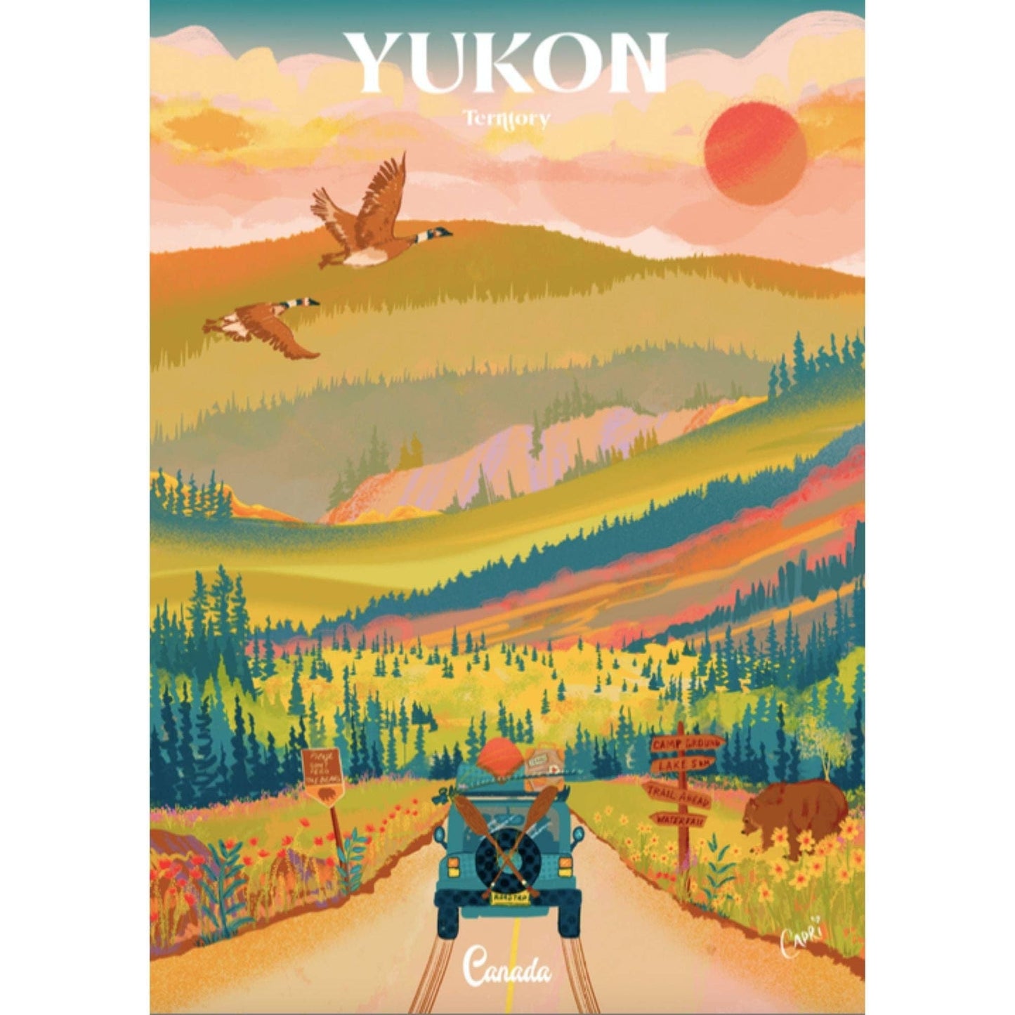 Villager Puzzle Yukon Road Trip | 1000-Piece Puzzle | Designed in Canada