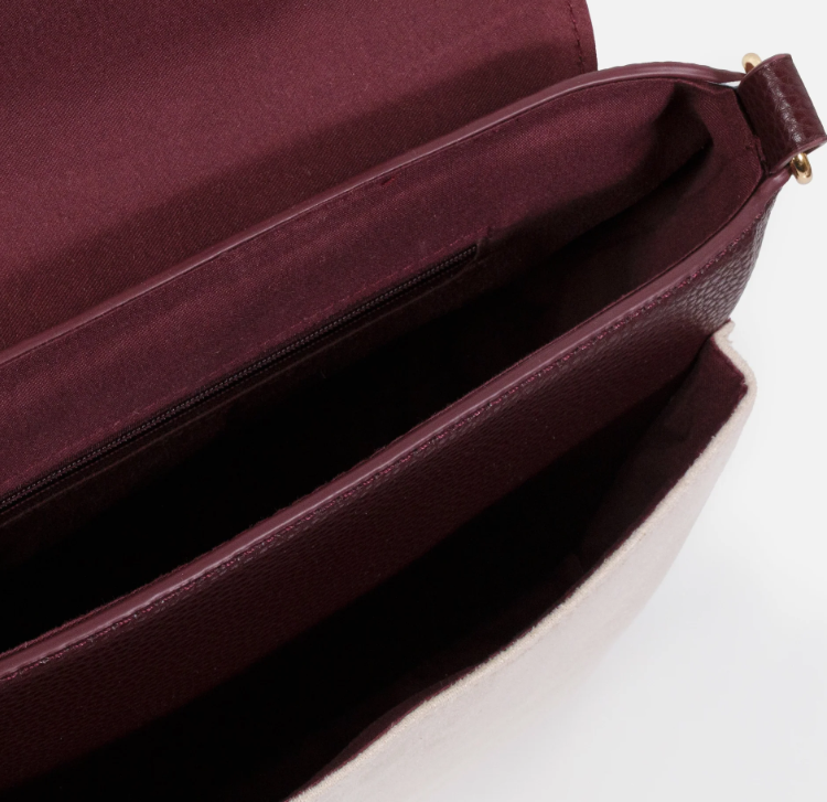 Bizou Two-Toned Suede Clutch