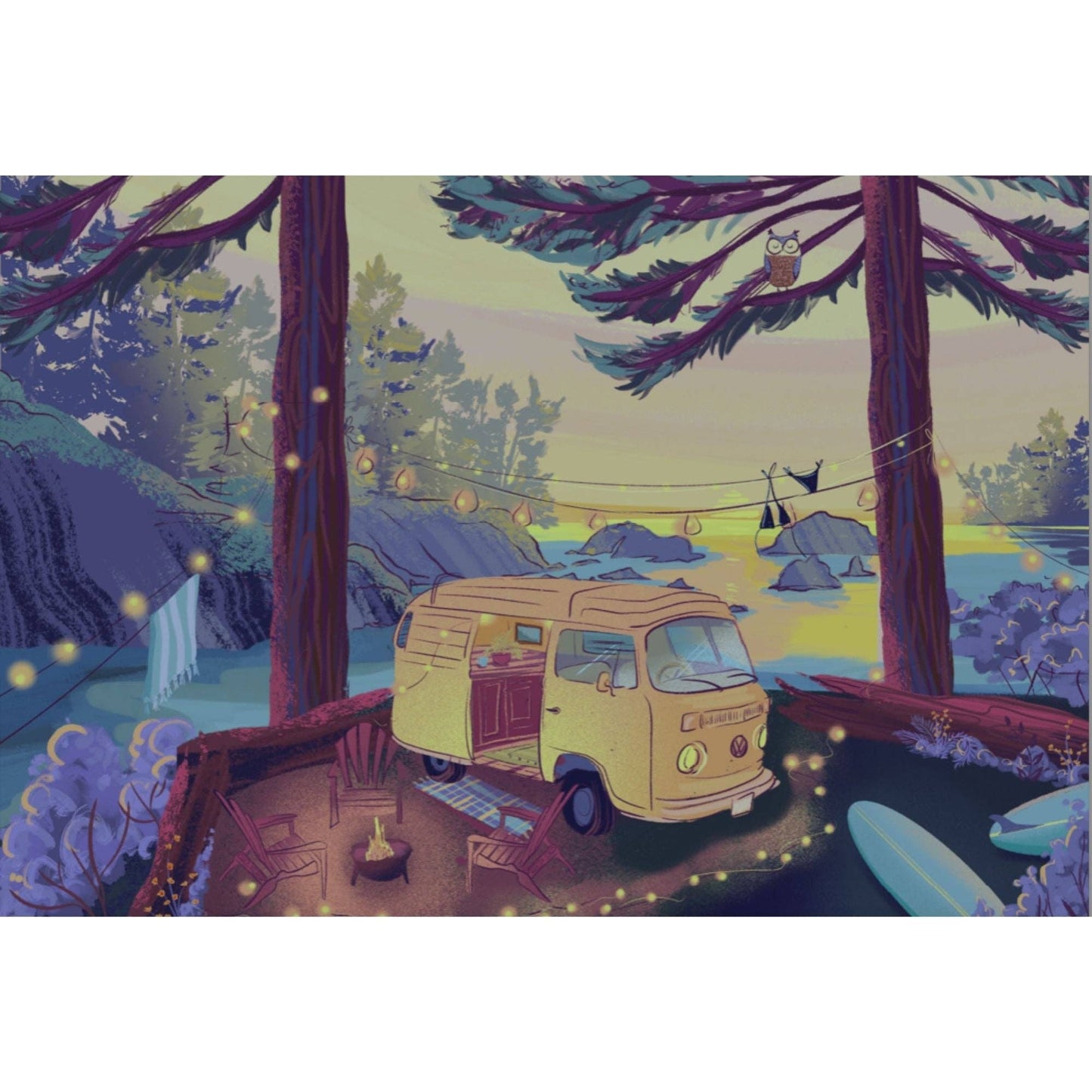 Villager Puzzle Twilight Campsite | 1000-Piece Puzzle | Designed in Canada
