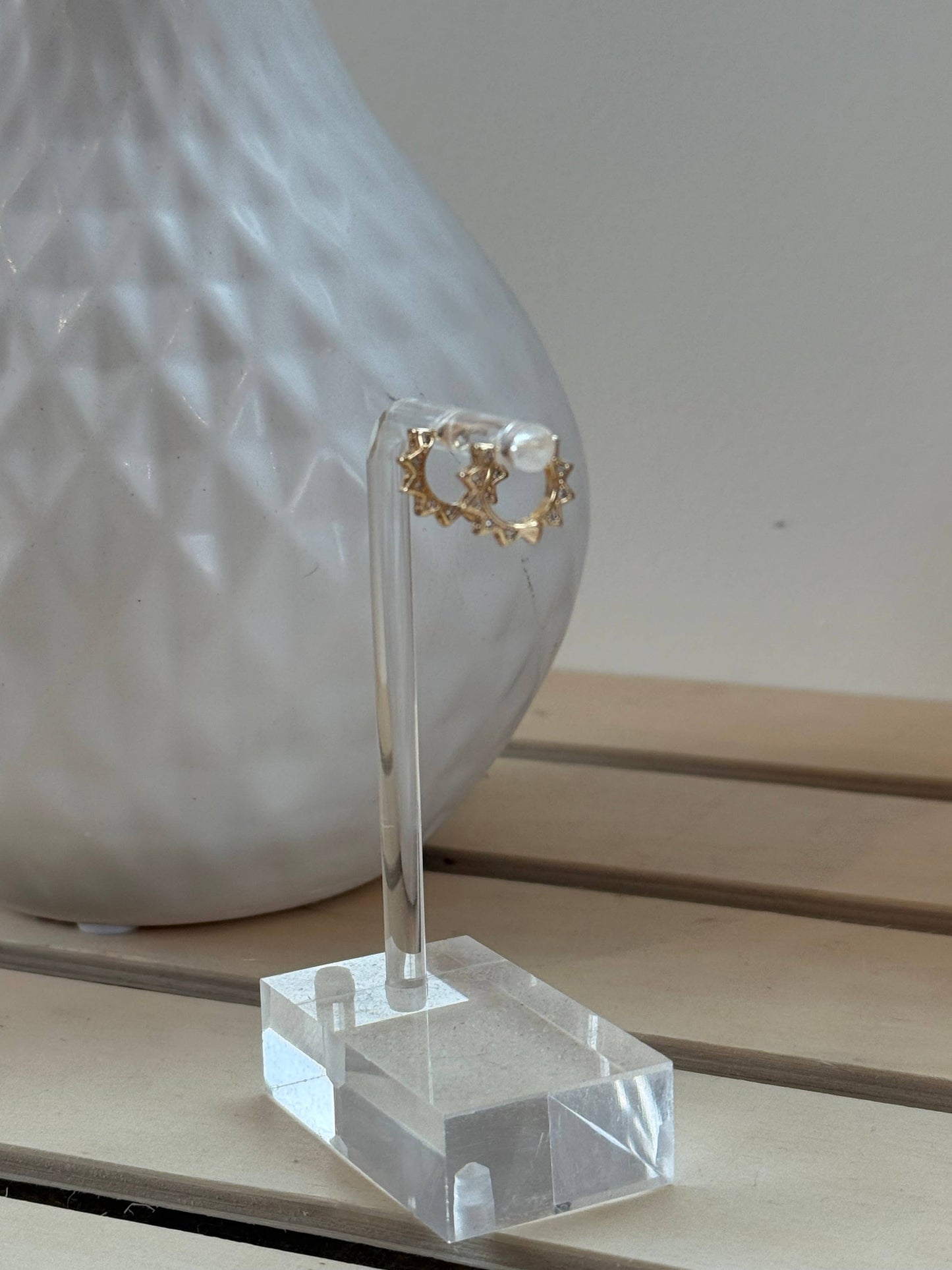 Gold Plated Star Huggies