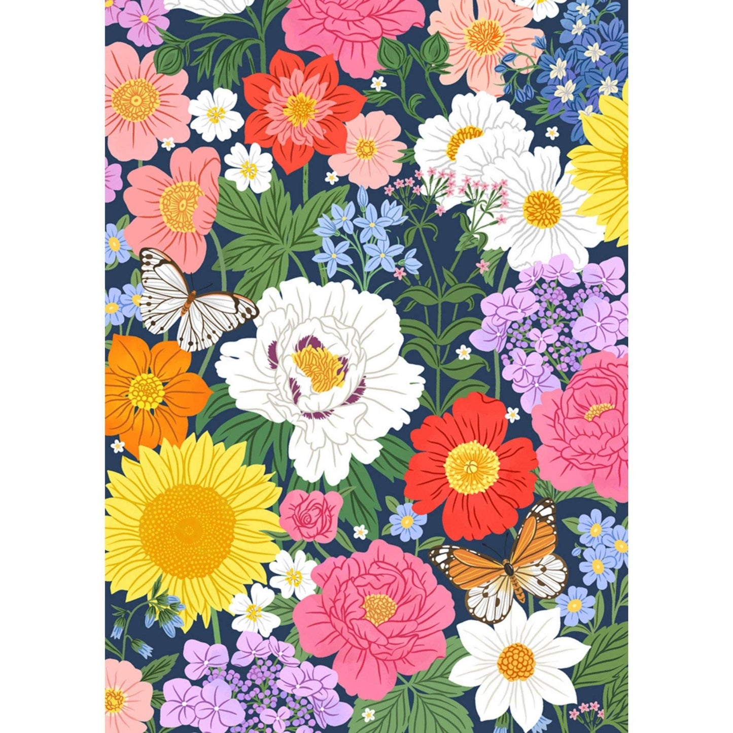 Villager Puzzle Midnight Blooms | 500-Piece Puzzle | Designed in Canada