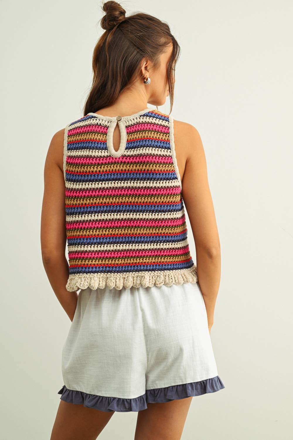 MIOU MUSE MULTI COLOR KNIT TOP