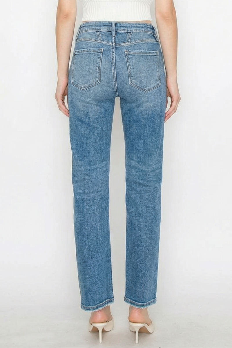 Artemis Vintage High Rise Straight Leg Jeans