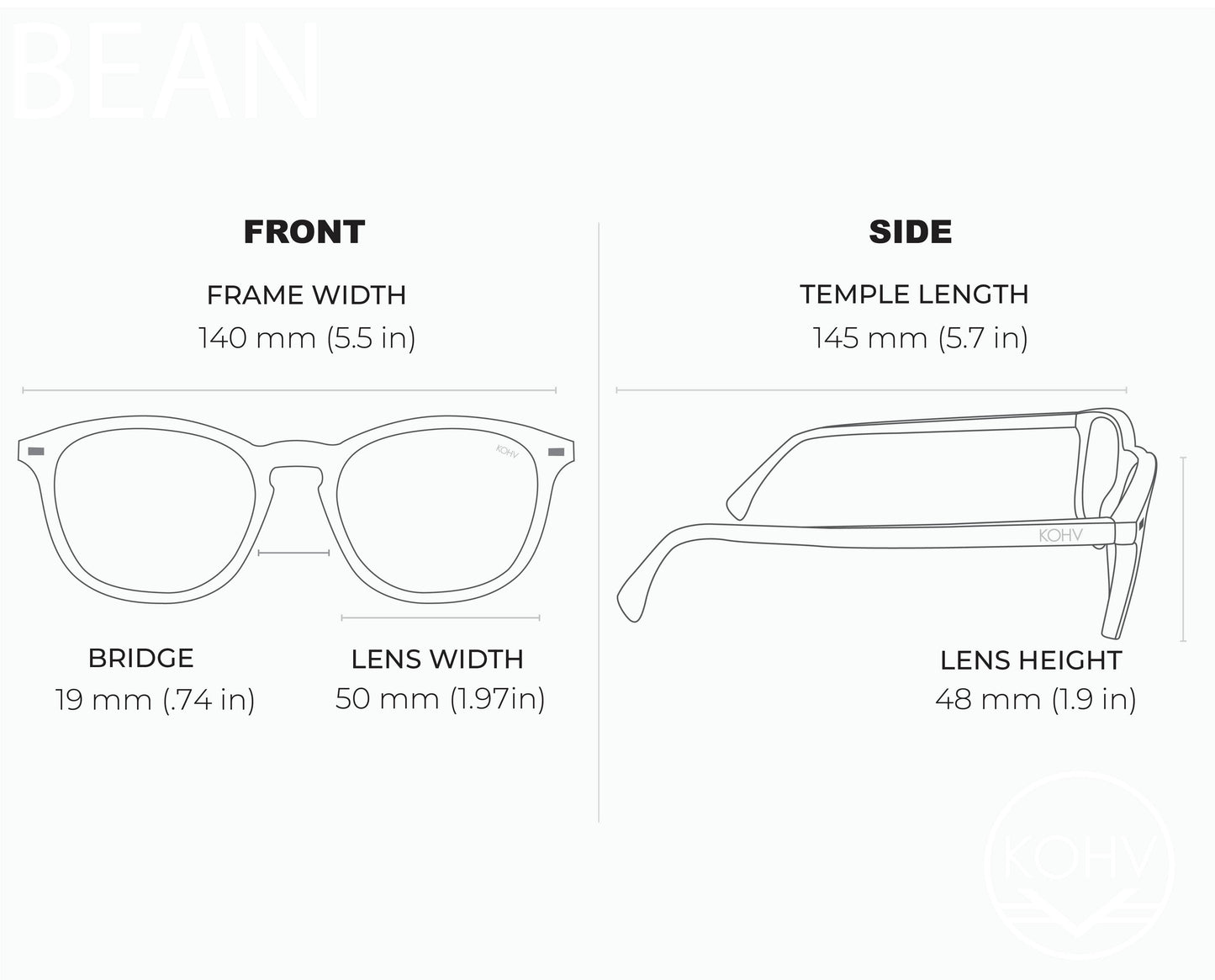 Kohv Matte Polarized Sunglasses