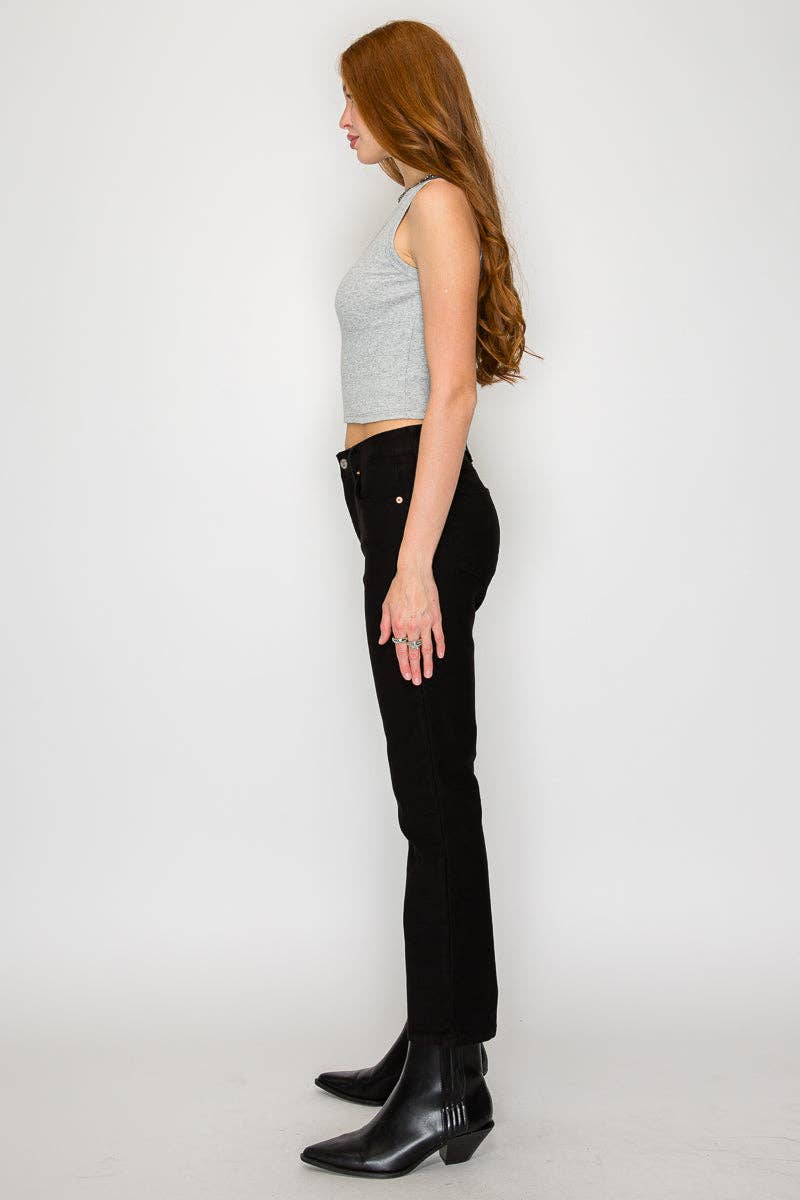 HIGH RISE STRAIGHT PFD JEANS