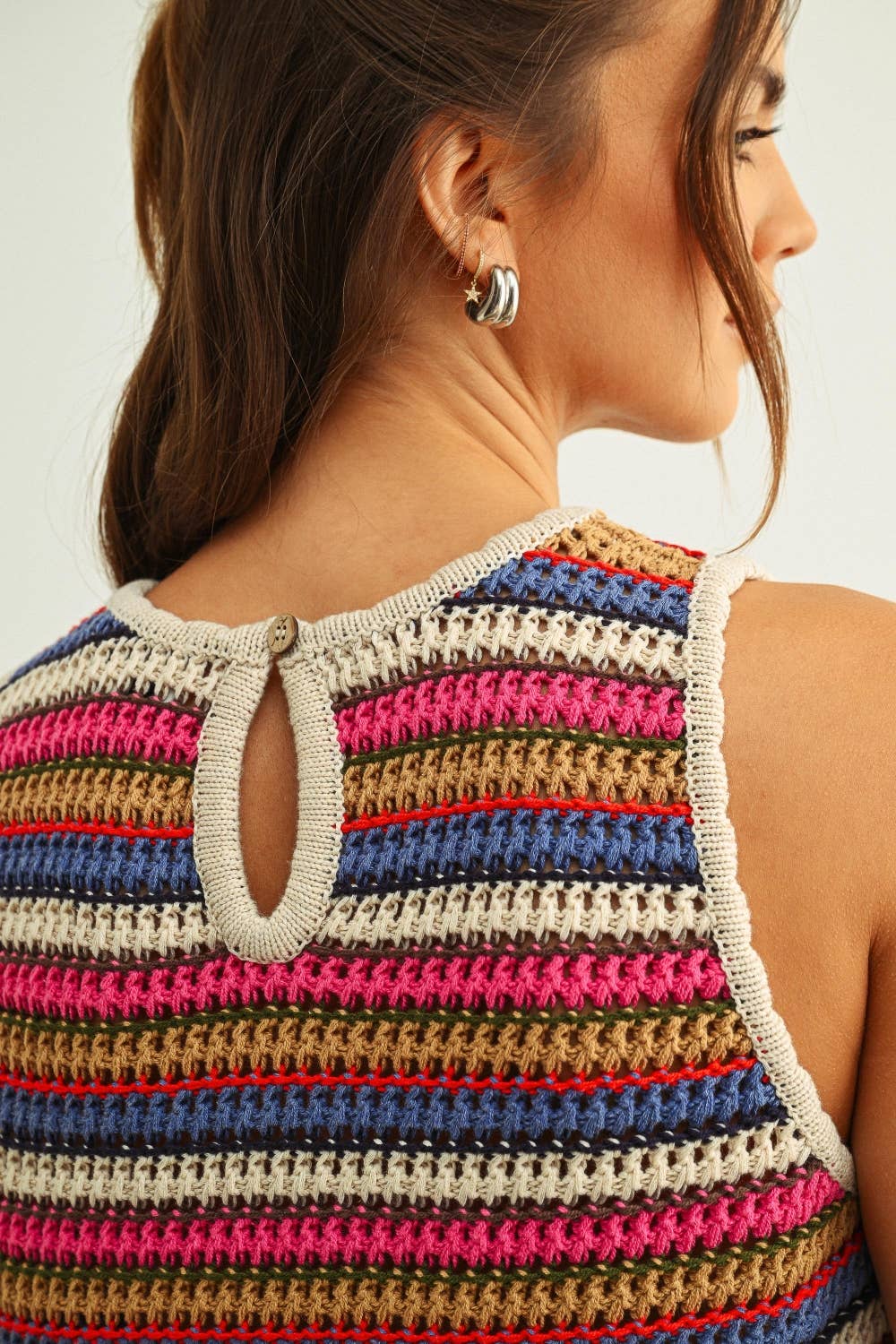 MIOU MUSE MULTI COLOR KNIT TOP