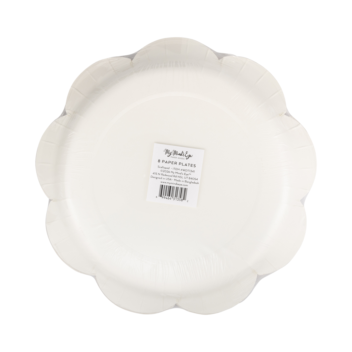Scalloped Rust Paper Plates