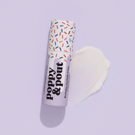 Poppy & Pout Birthday Confetti Cake Lip Balm