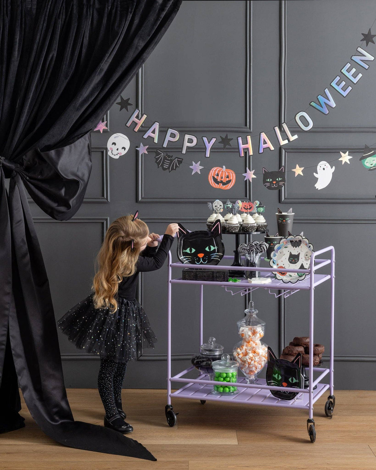 Happy Halloween Character Banner Set