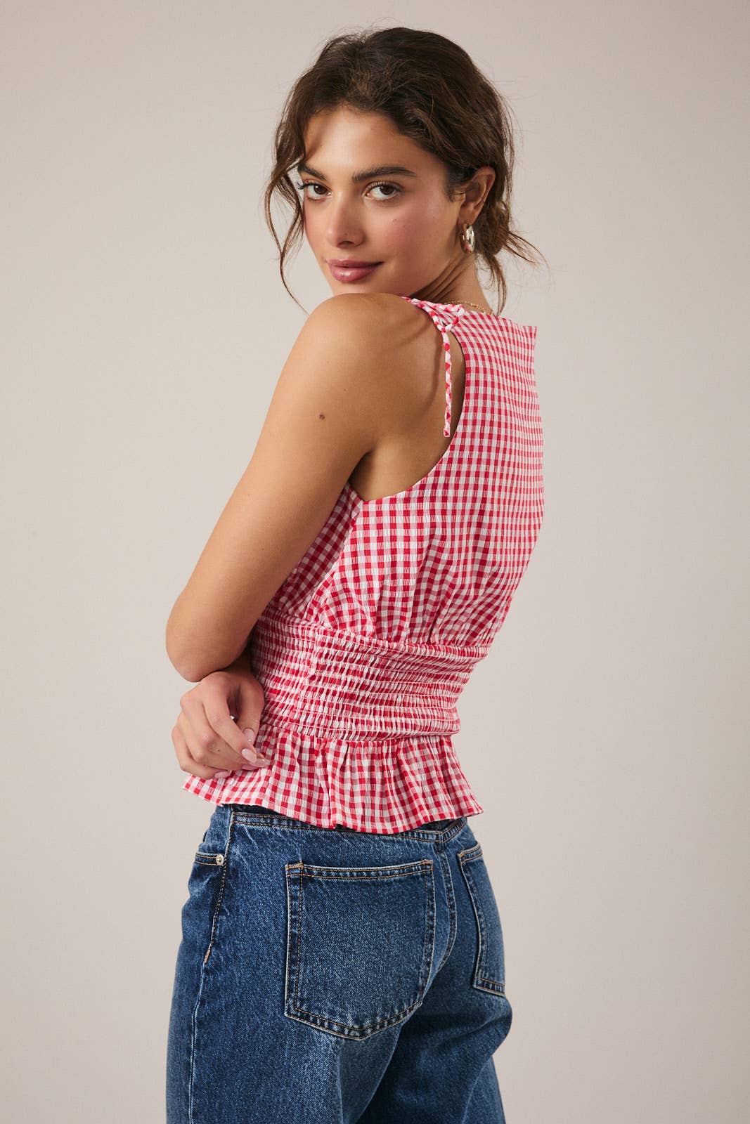 Sunday Edition Gingham Top