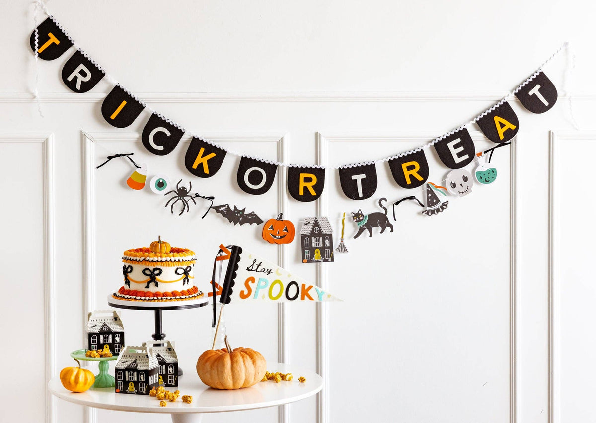 Trick or Treat Felt Banner