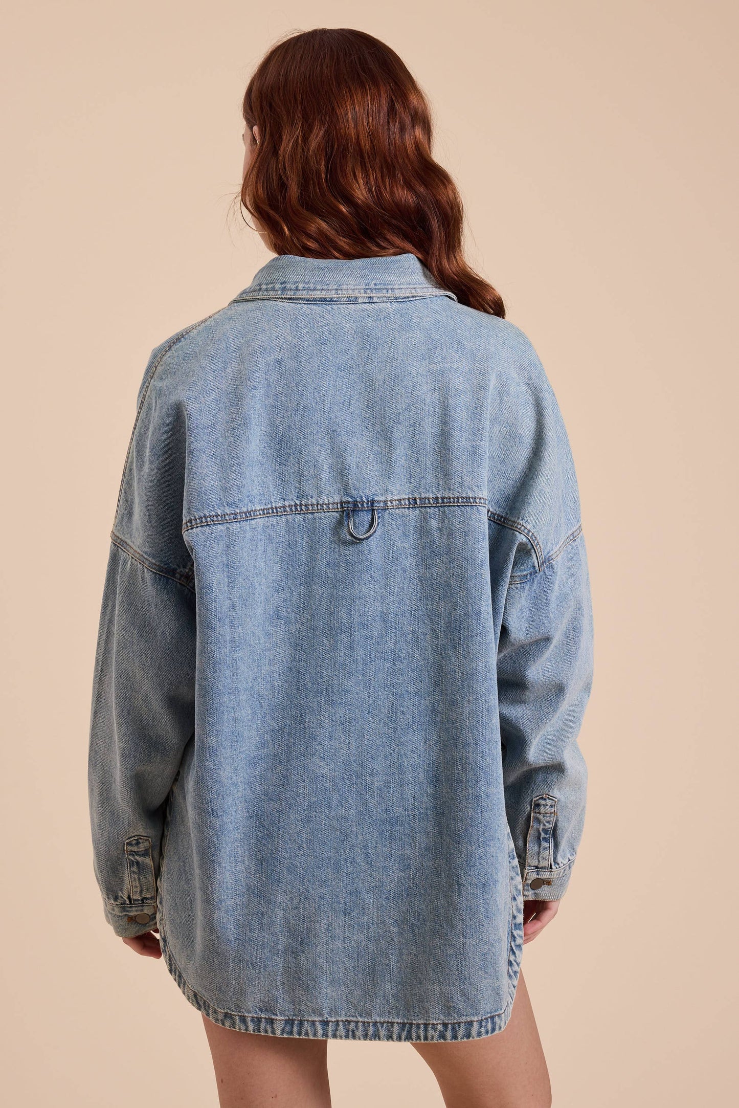 MIOU MUSE WASHED DENIM SHACKET
