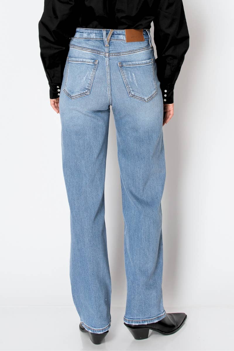 HIGH RISE STRAIGHT JEANS