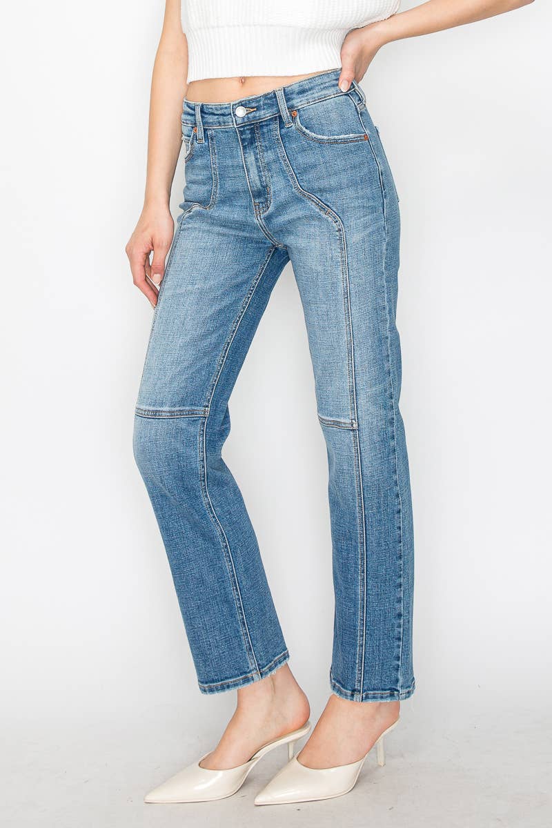 Artemis Vintage High Rise Straight Leg Jeans