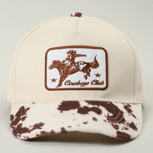 Cowboy Club Animal Print Trucker Hat