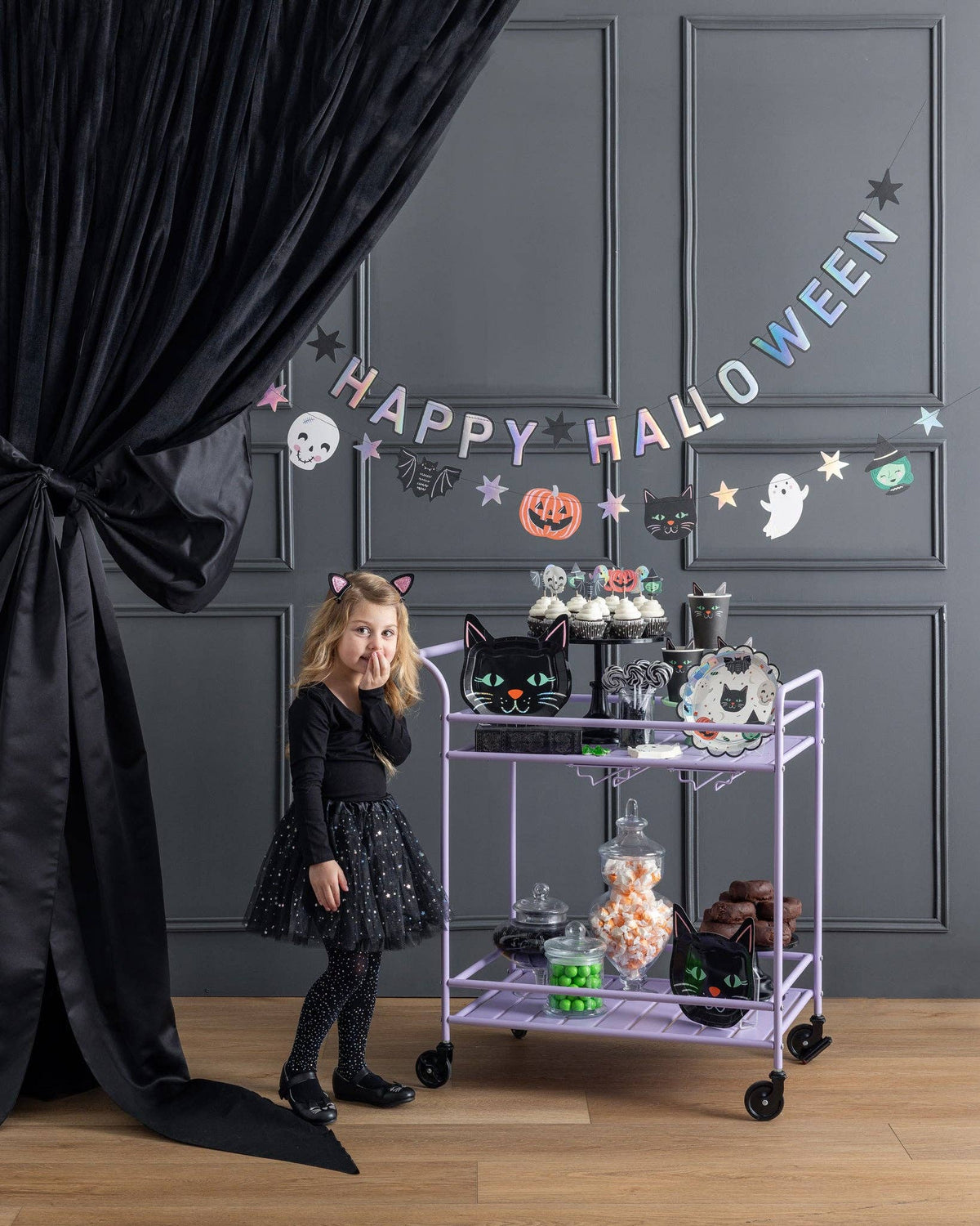 Happy Halloween Character Banner Set