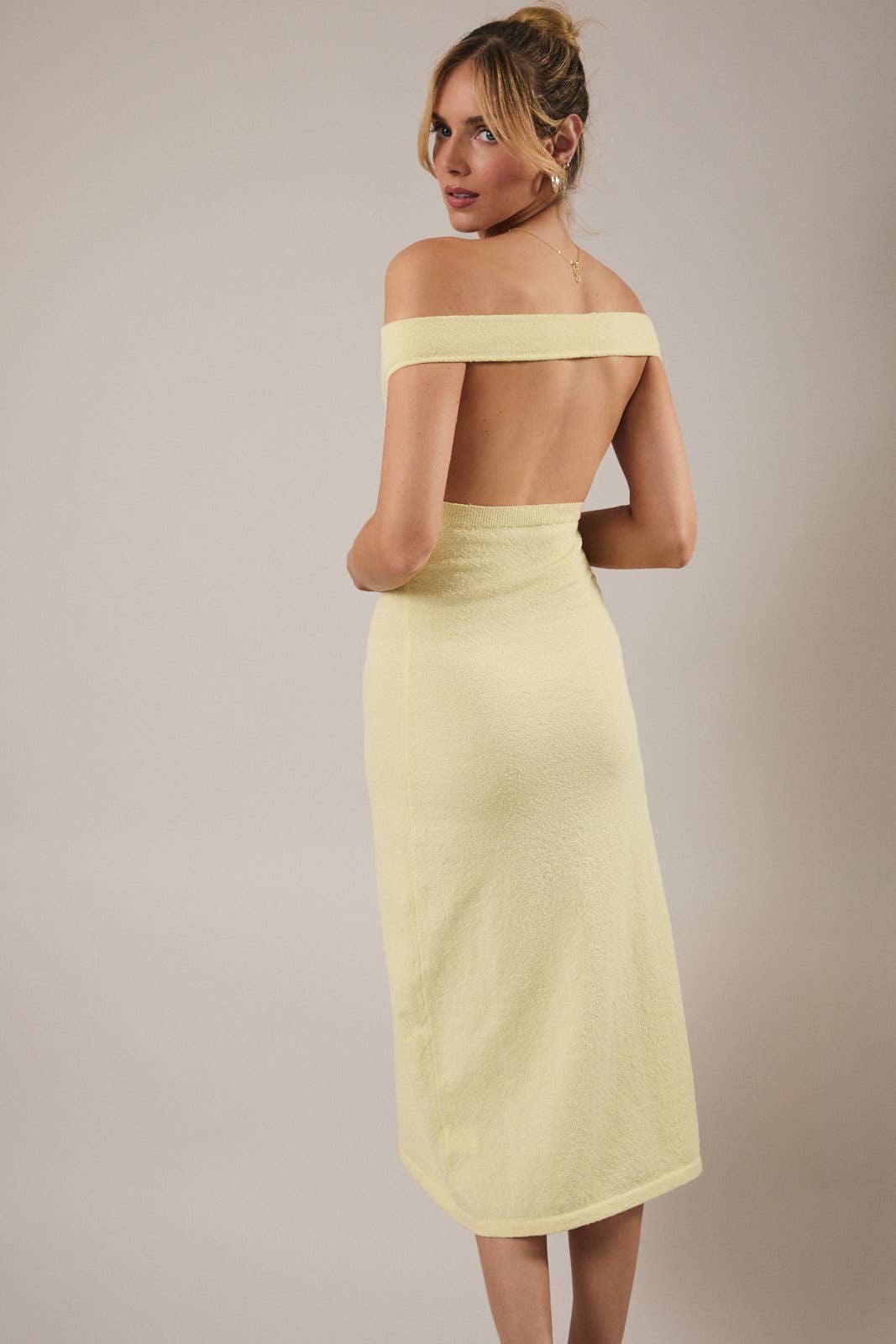 Sunday Edition Cowl Neck Midi Dress