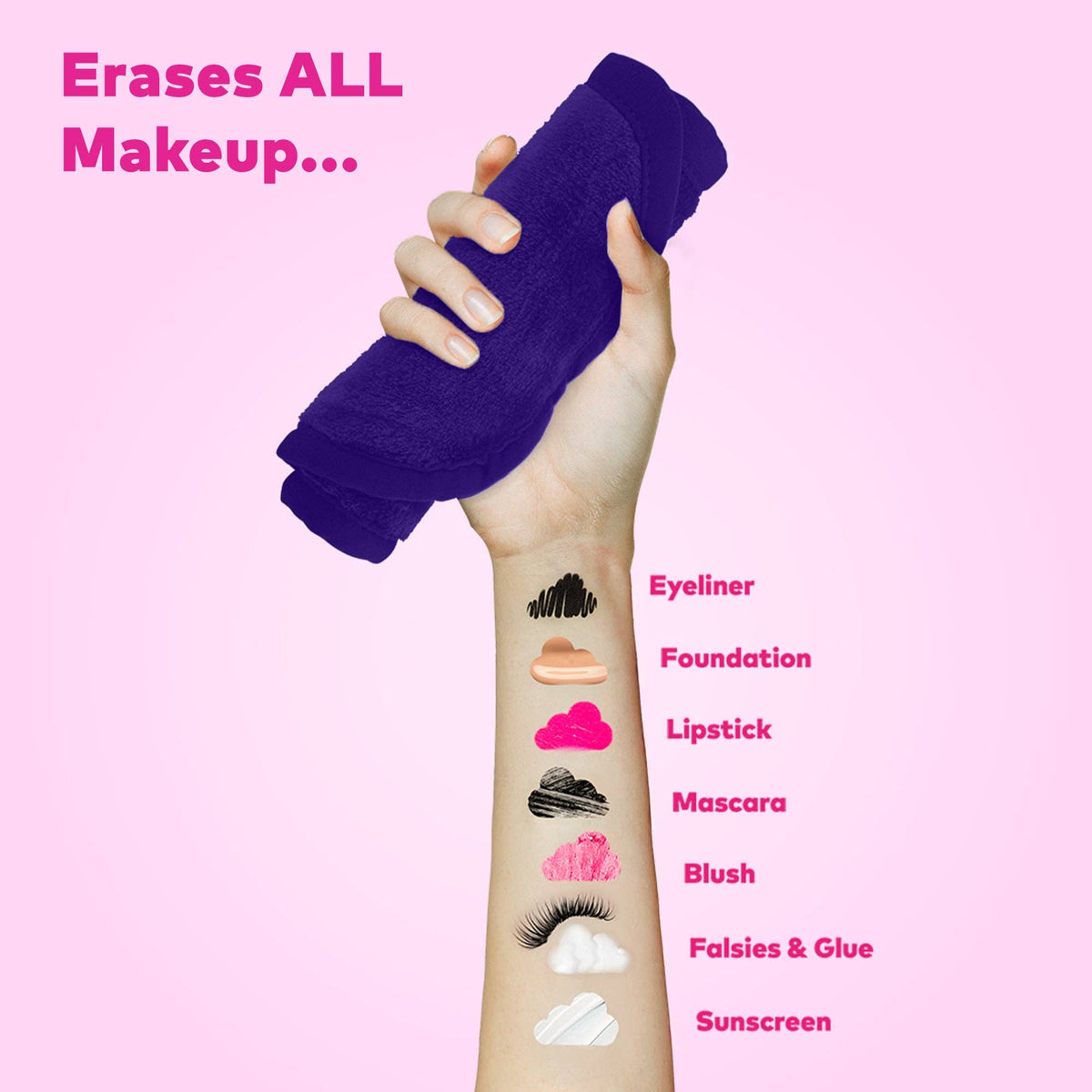 Queen Purple Pro MakeUp Eraser