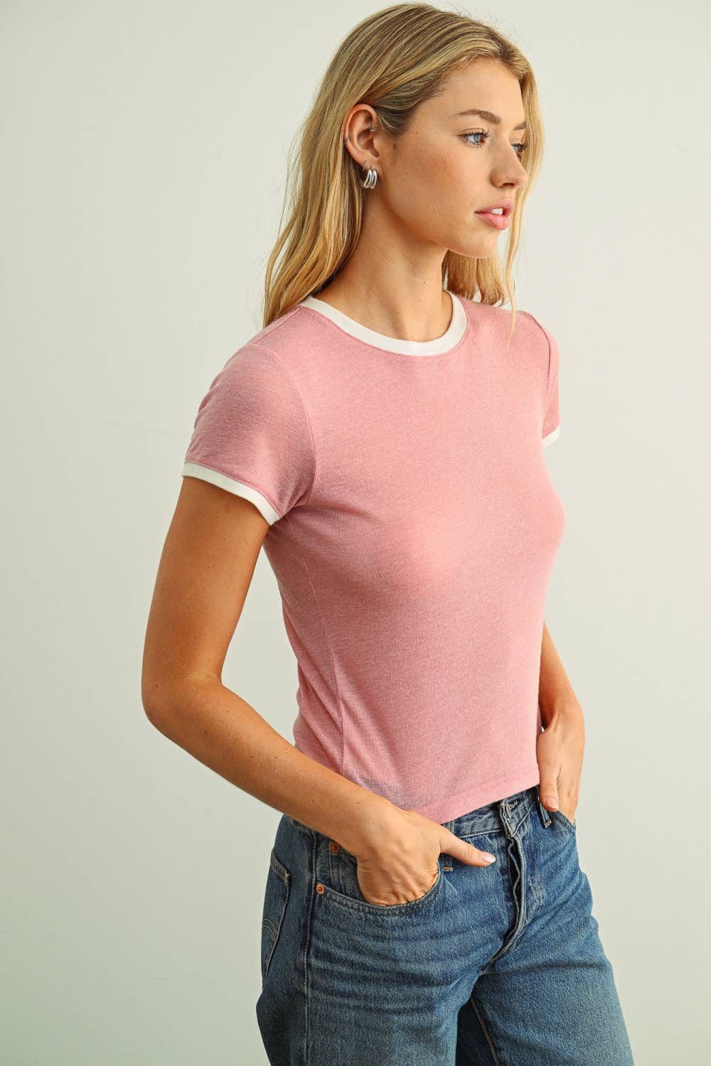 MIOU MUSE RINGER SHORT SLEEVE TEE