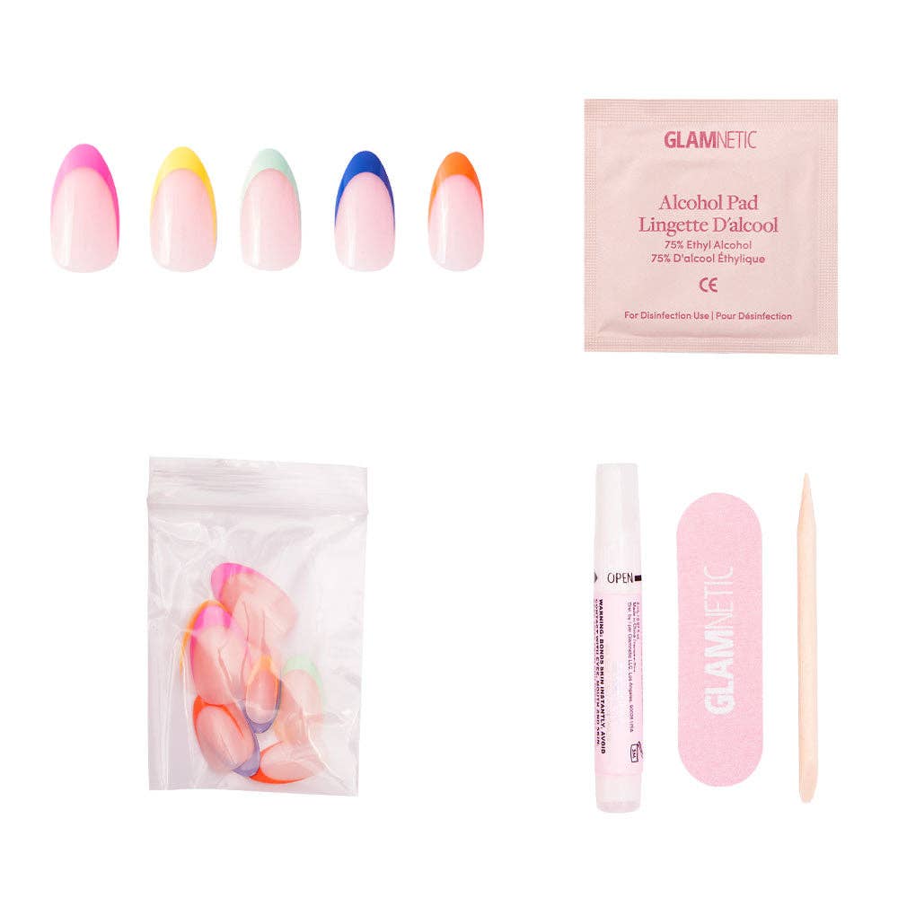 Sprinkles Press-On Nails | Short Almond | Bright Multicolor