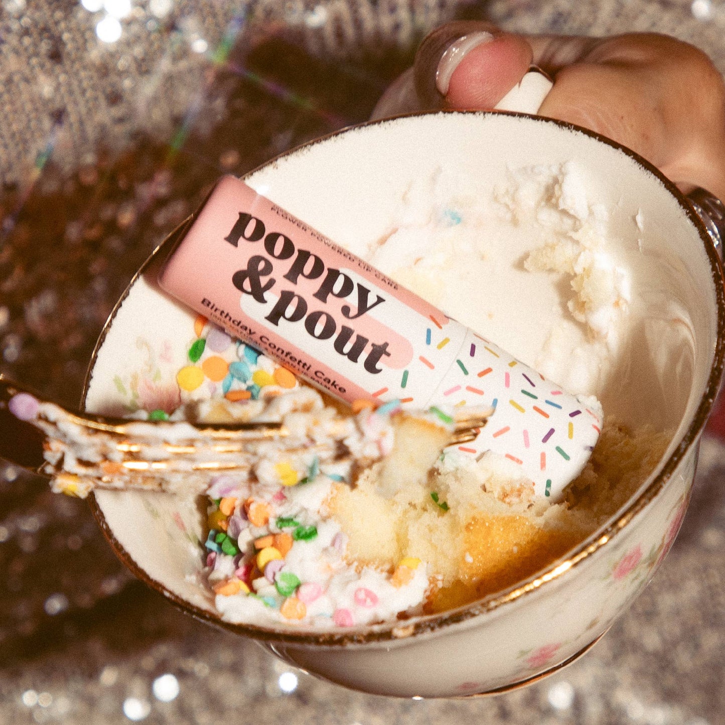 Poppy and Pout - Birthday Confetti Cake