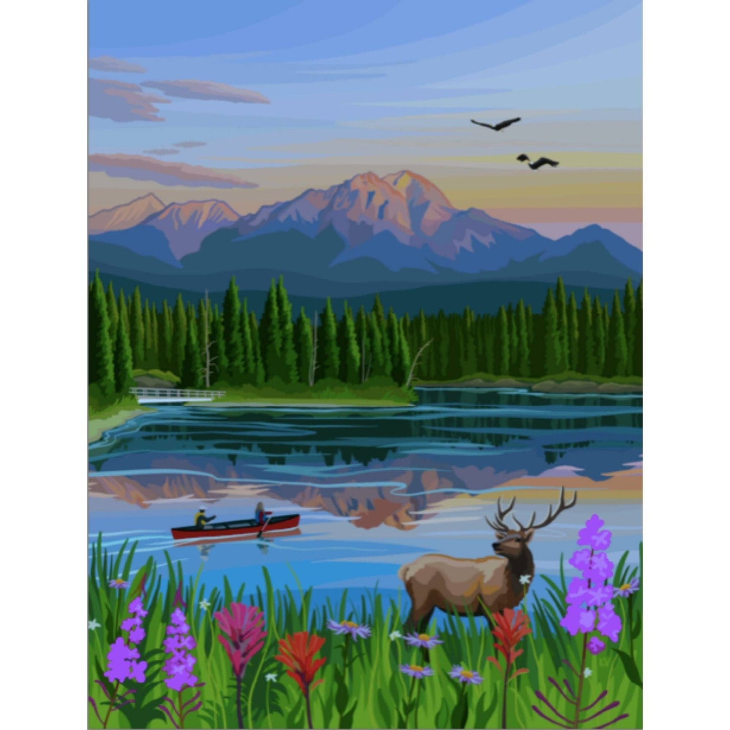 Villager Puzzle Jasper Flowers | 500-Piece Puzzle | Designed in Canada