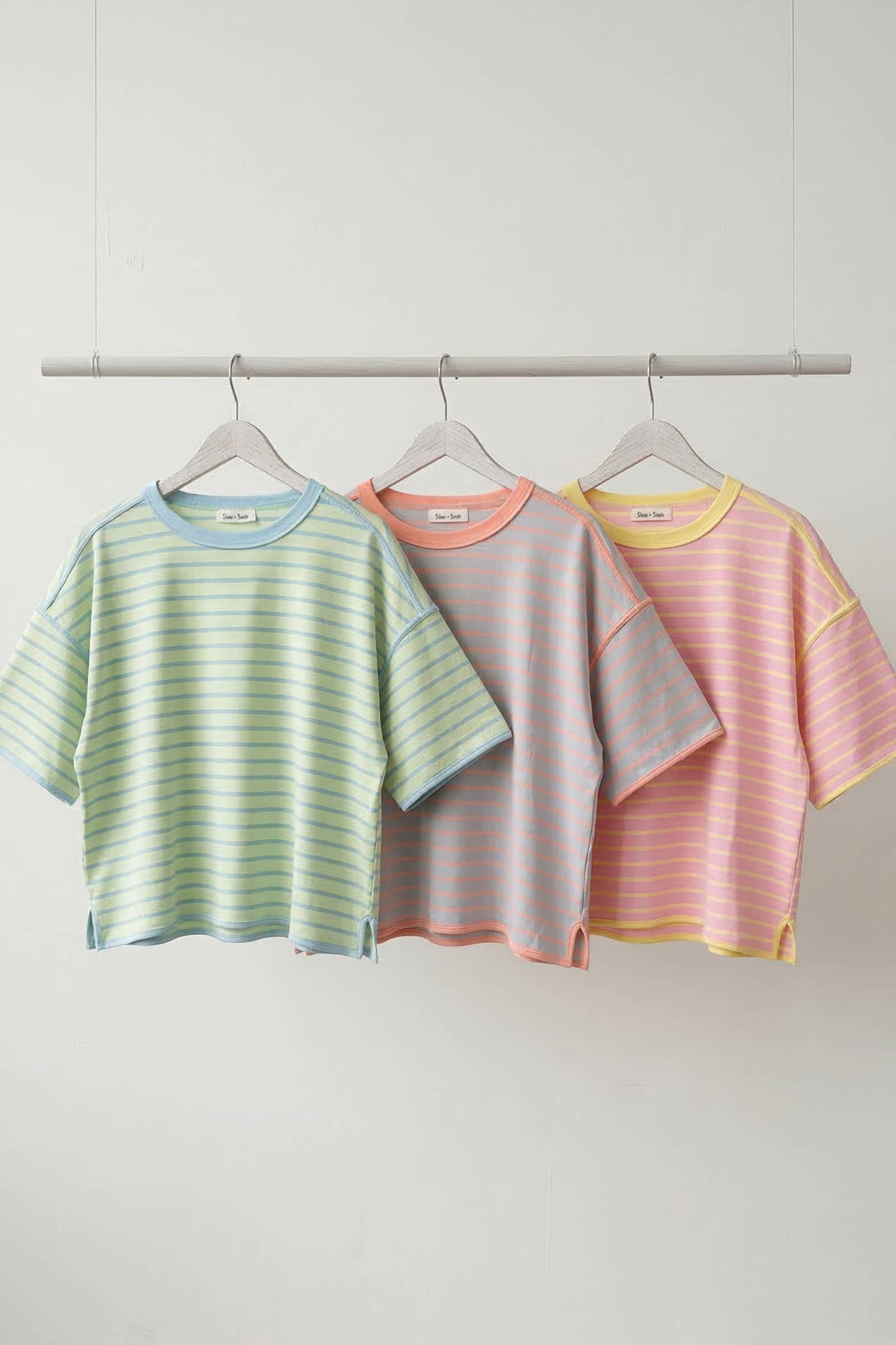Striped Oversized Fit Cotton Tee