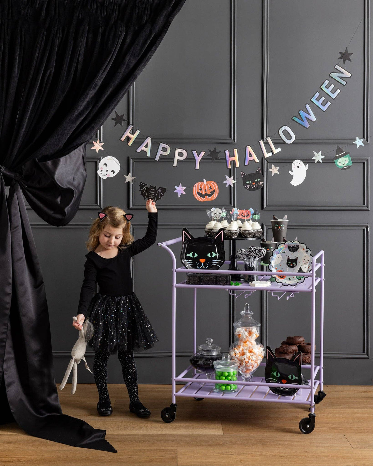 Happy Halloween Character Banner Set