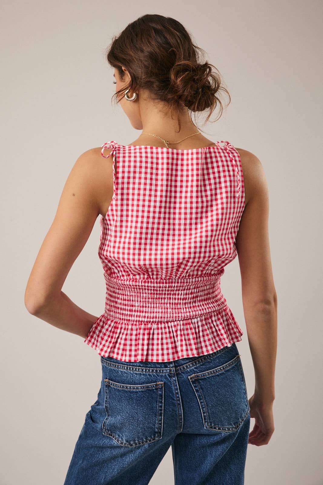 Sunday Edition Gingham Top