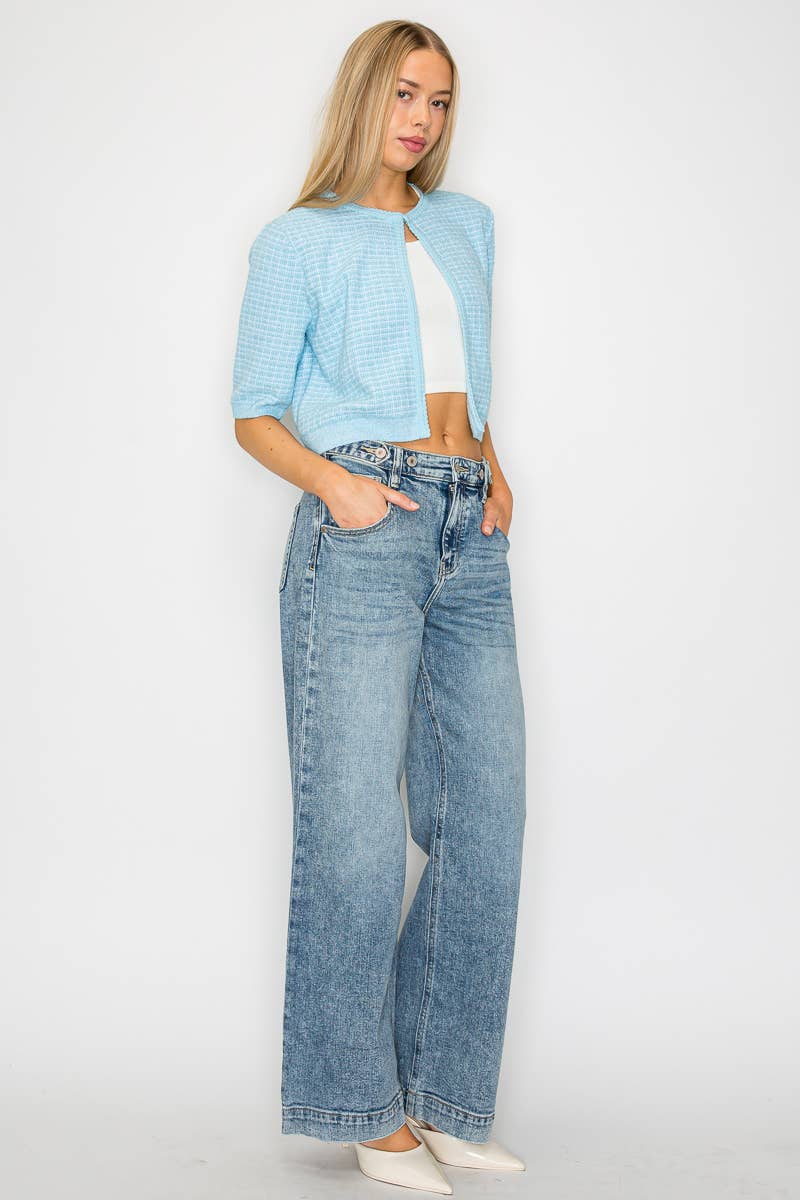 Artemis Vintage High Rise Baggy Jeans w/Adjustable Waist