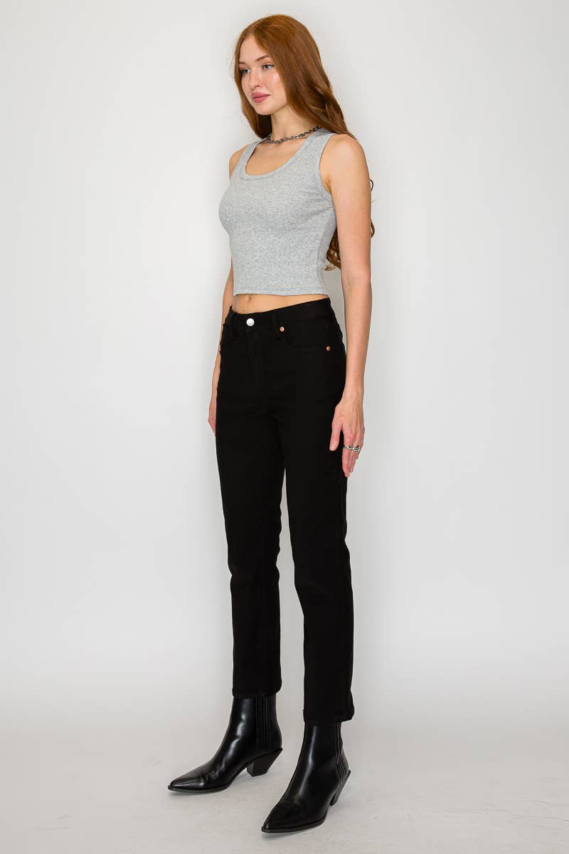 HIGH RISE STRAIGHT PFD JEANS