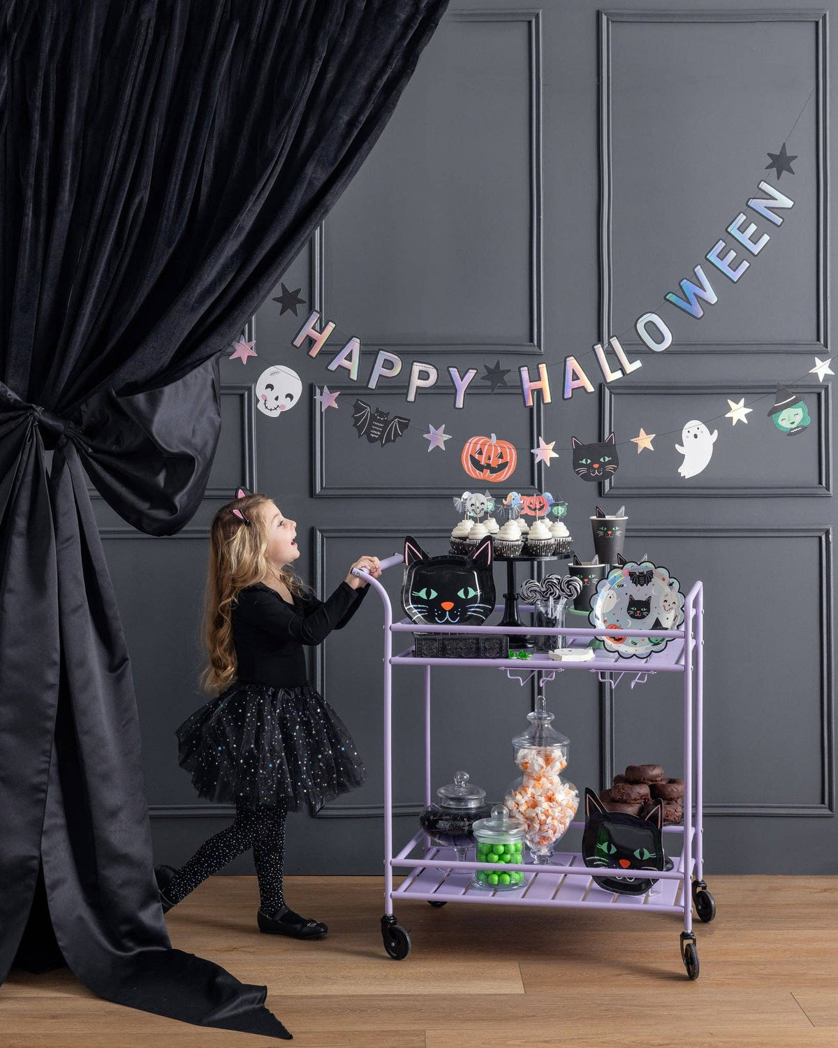 Happy Halloween Character Banner Set