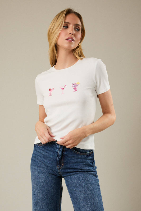 Sunday Edition Embroidered Tee
