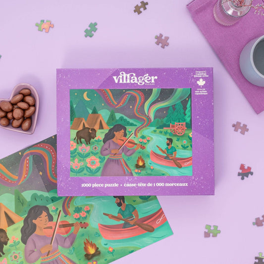 Villager Puzzle Dancing Sky | 1000-Piece Puzzle | Designed in Canada