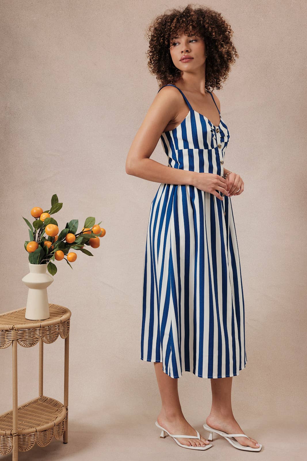 Sunday Edition Fit and Flare Midi Dress