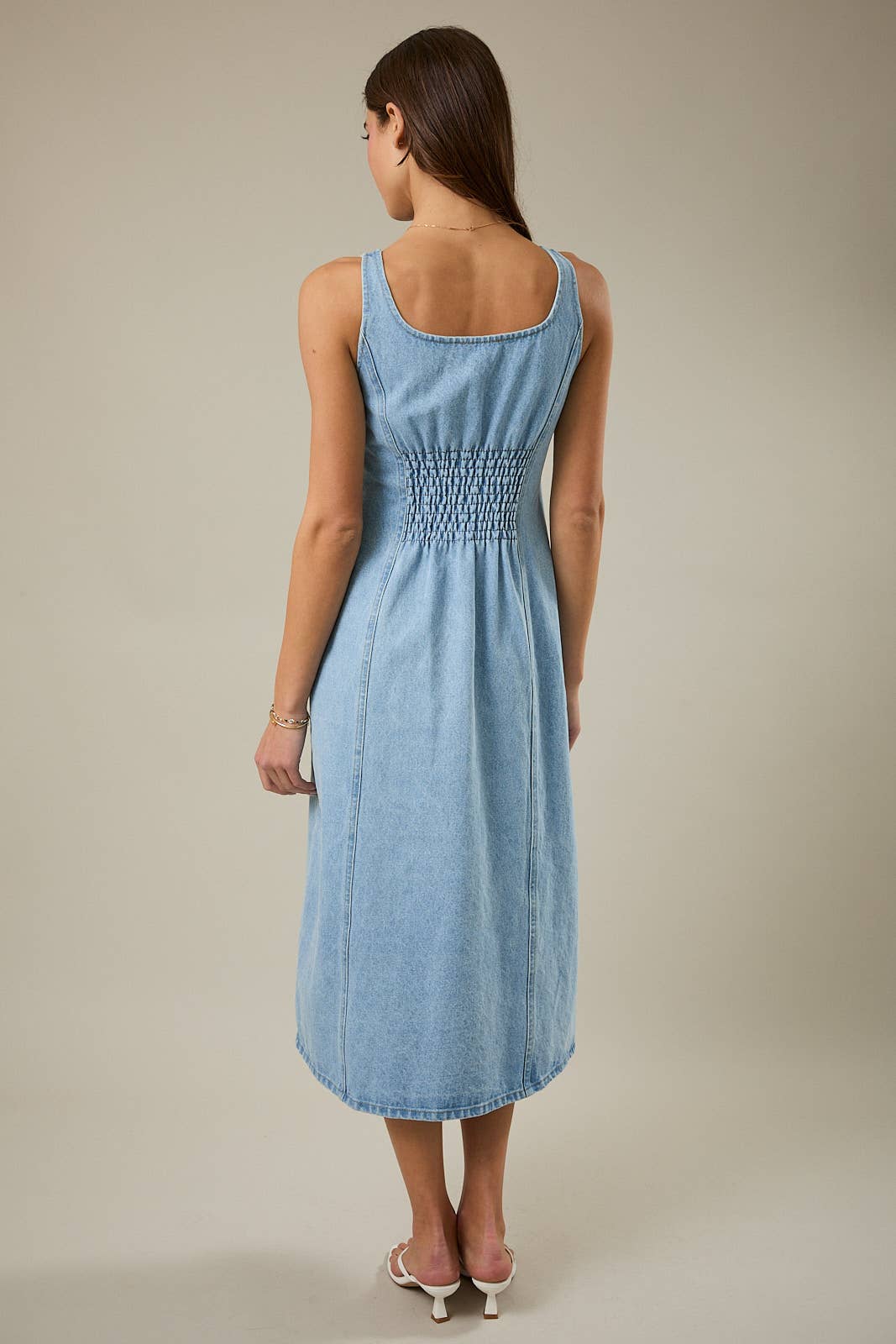Sunday Edition Sleeveless Denim Dress