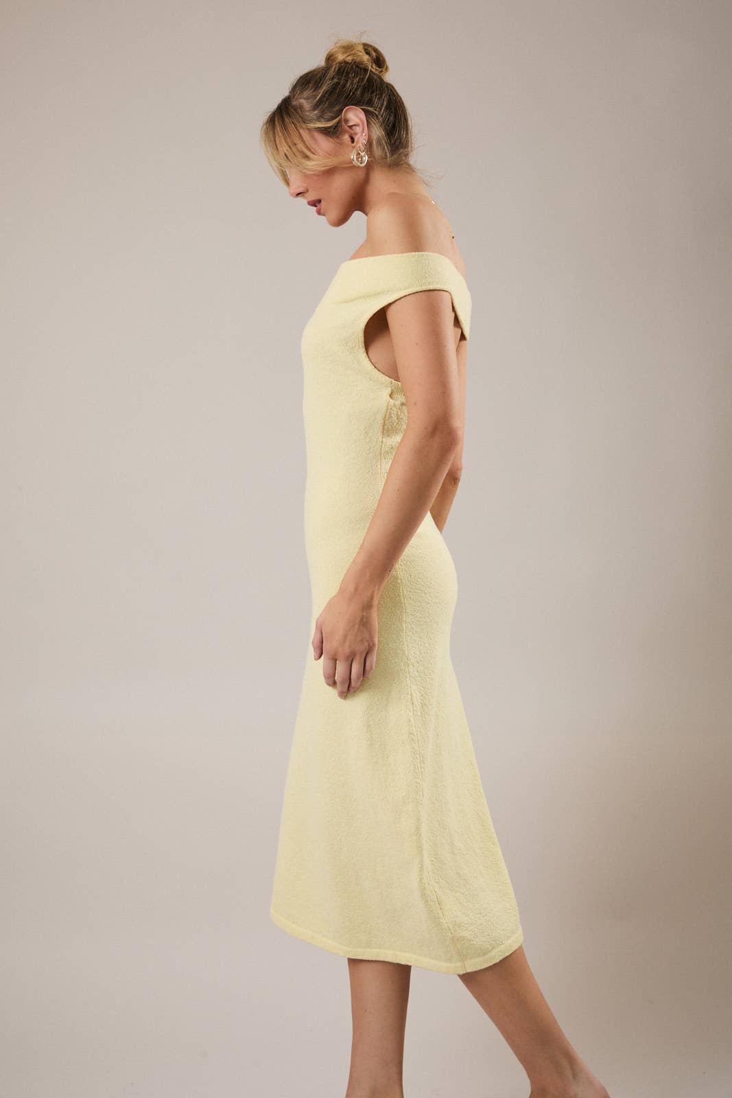 Sunday Edition Cowl Neck Midi Dress