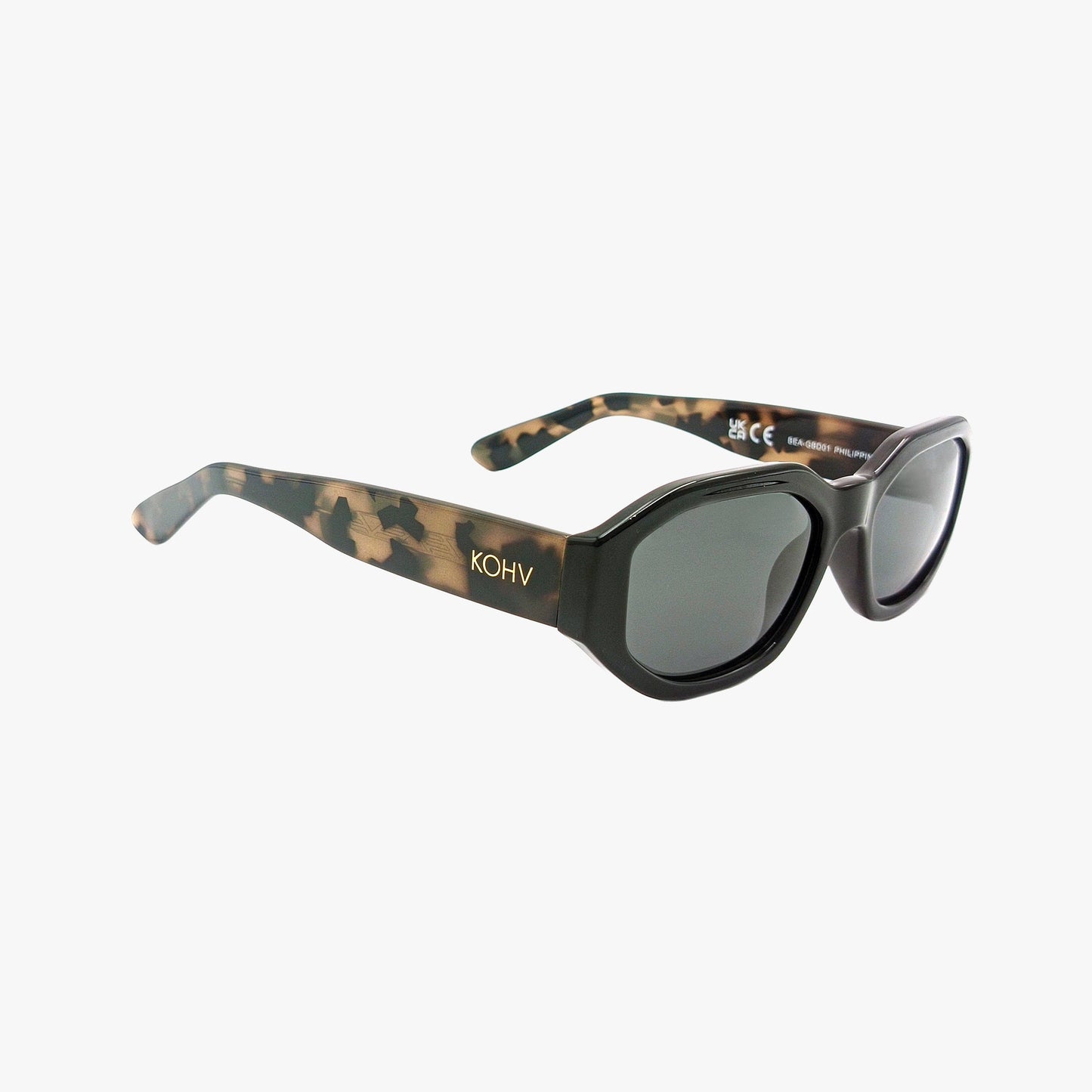 BEA MIDNIGHT TORTOISE Polarized Geometric Fashion Sunglasses