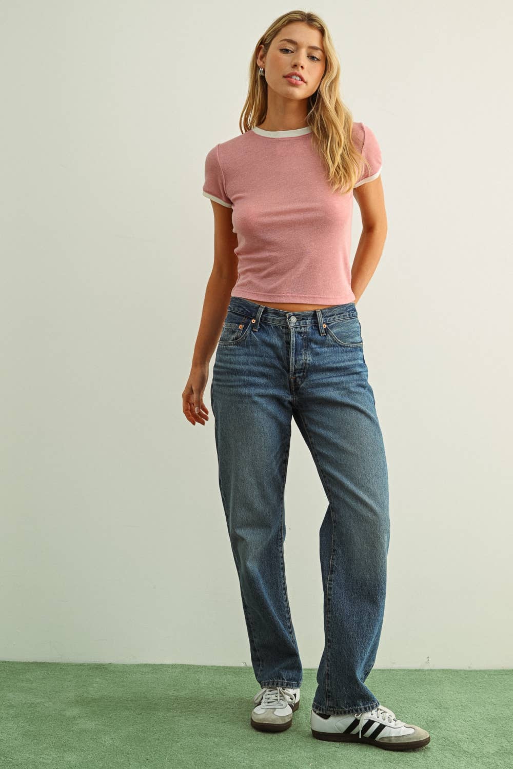 MIOU MUSE RINGER SHORT SLEEVE TEE
