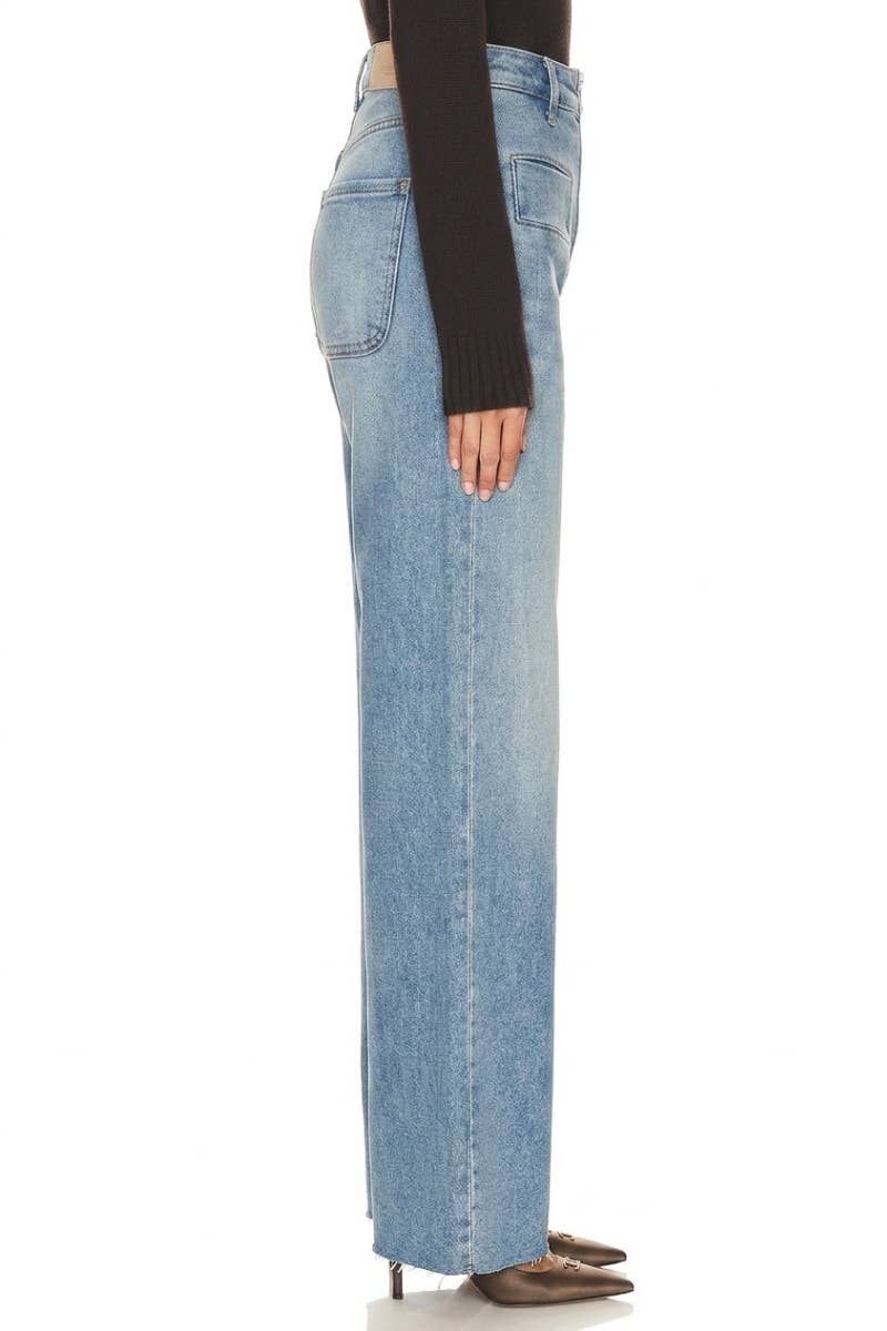 HIGH RISE FRONT POCKET FLARE JEANS
