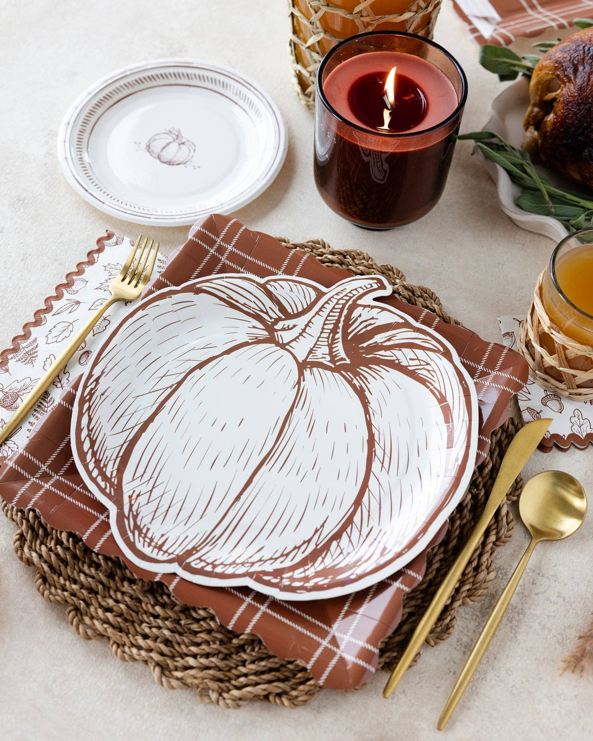 Fall Foliage Dinner Paper Napkins