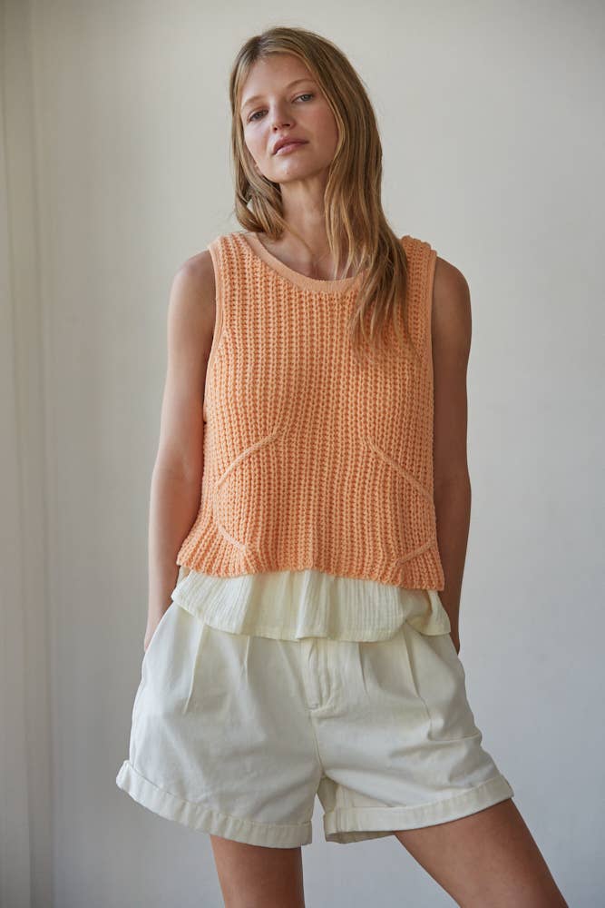 By Together Contrast Peplum Top