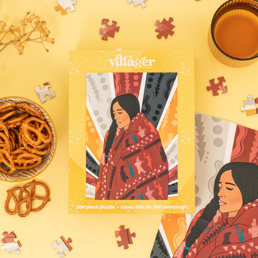 Villager Puzzle Matriarch Blanket | 500-Piece Puzzle | Designed in Canada