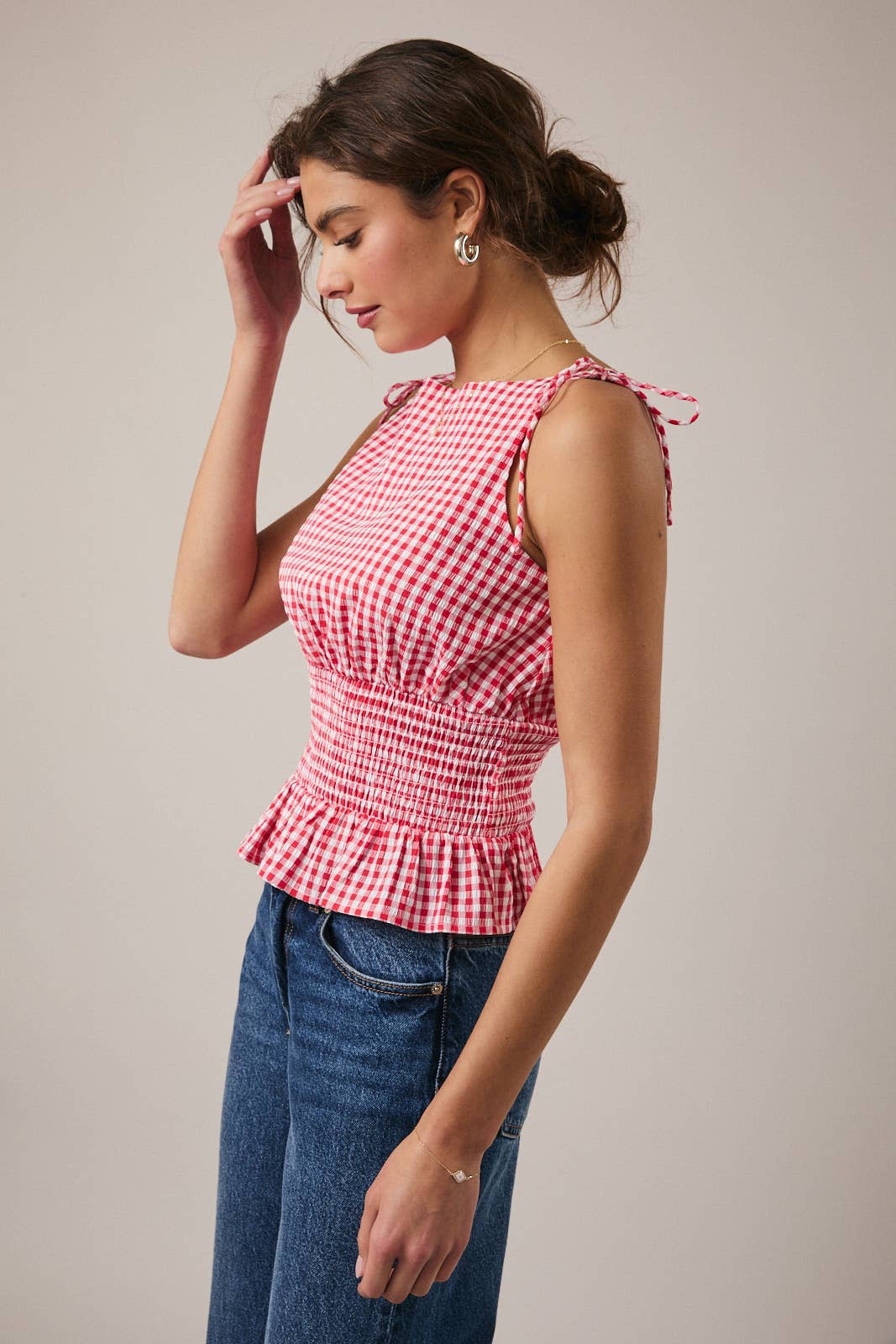 Sunday Edition Gingham Top
