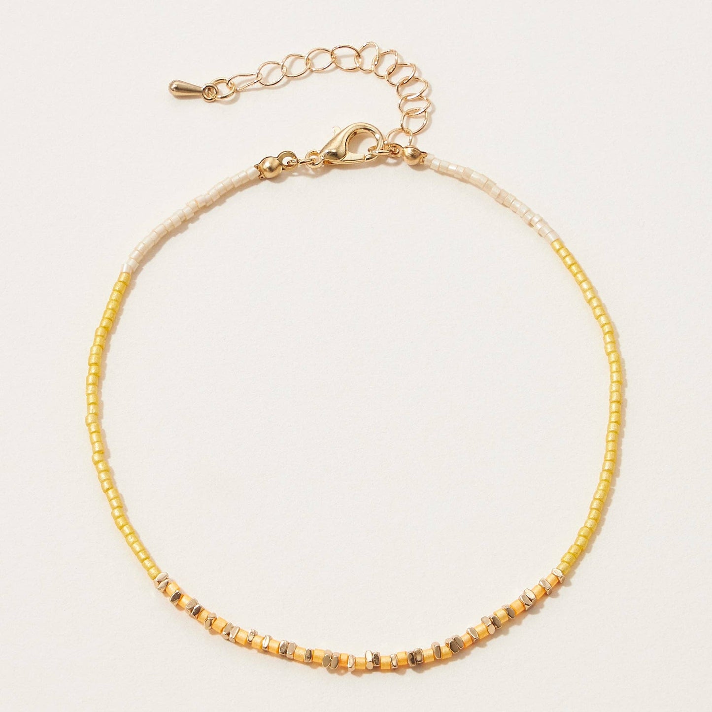 Dainty Seed Bead Anklet