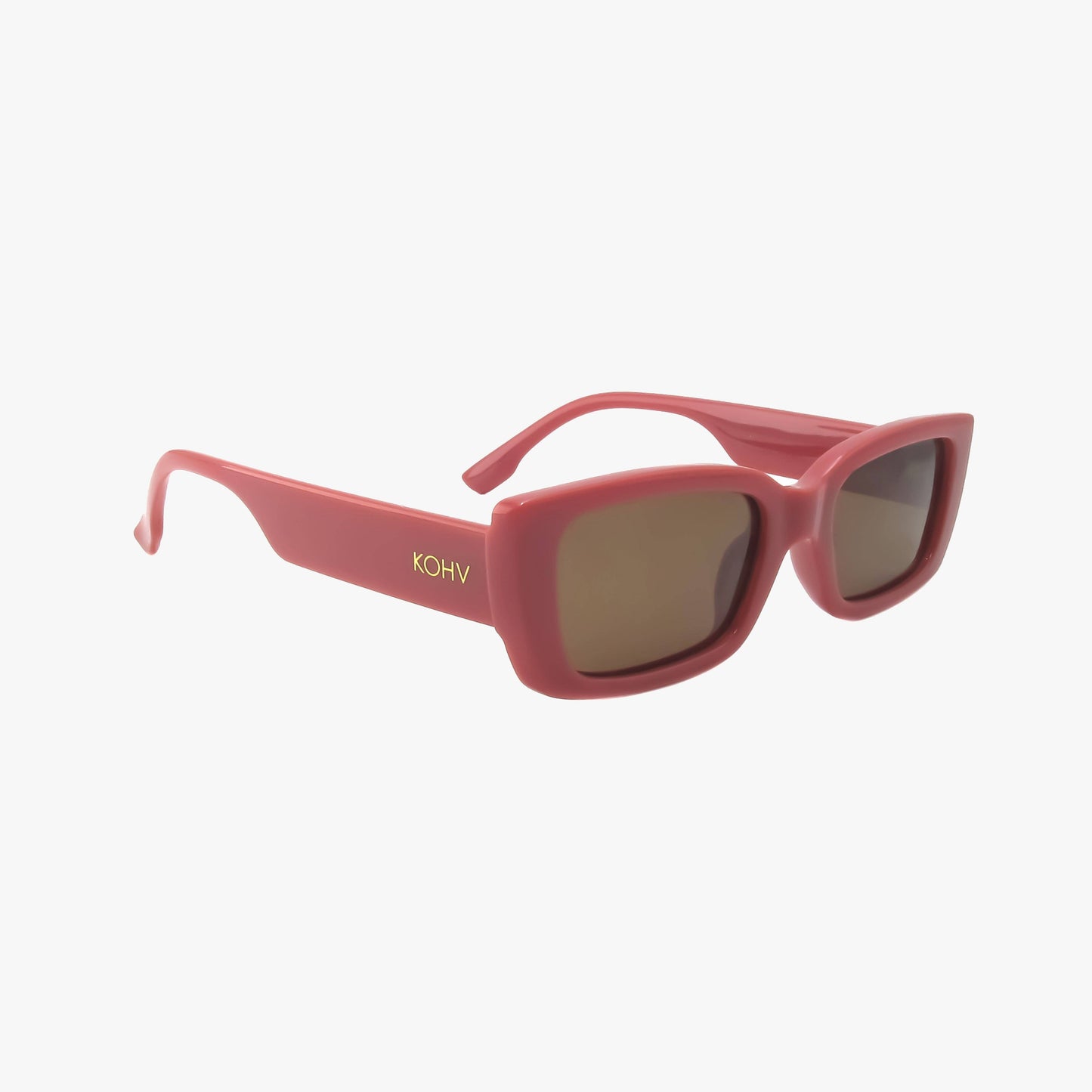 HAVEN ROSE CLAY Polarized Fashion Rectangle Sunglasses