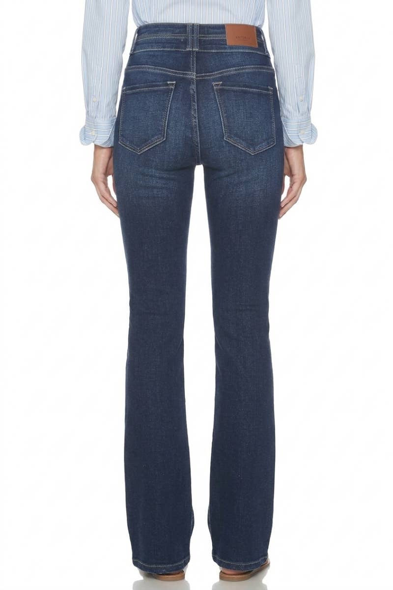 HIGH RISE DOUBLE WAIST BOOTCUT JEANS