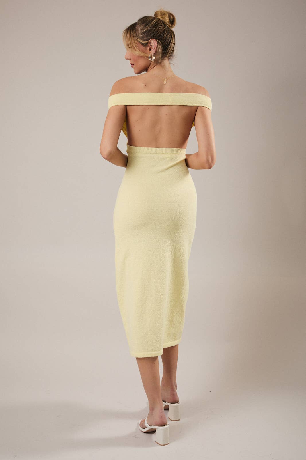 Sunday Edition Cowl Neck Midi Dress